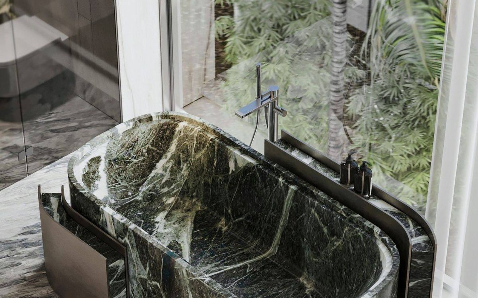 Deep Green Bathtub