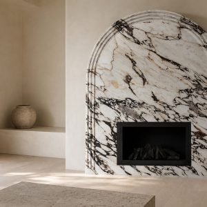 شومینه طاق روشن در فضای معماری
