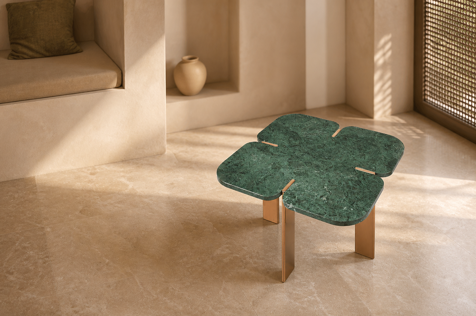 محصول سنگی میز گرینلند در فضای معماری