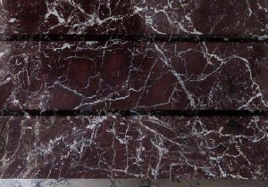 Rosso Levanto vanity front construction detail