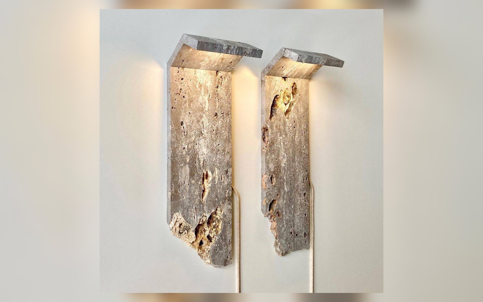 Silver Cut Wall Light