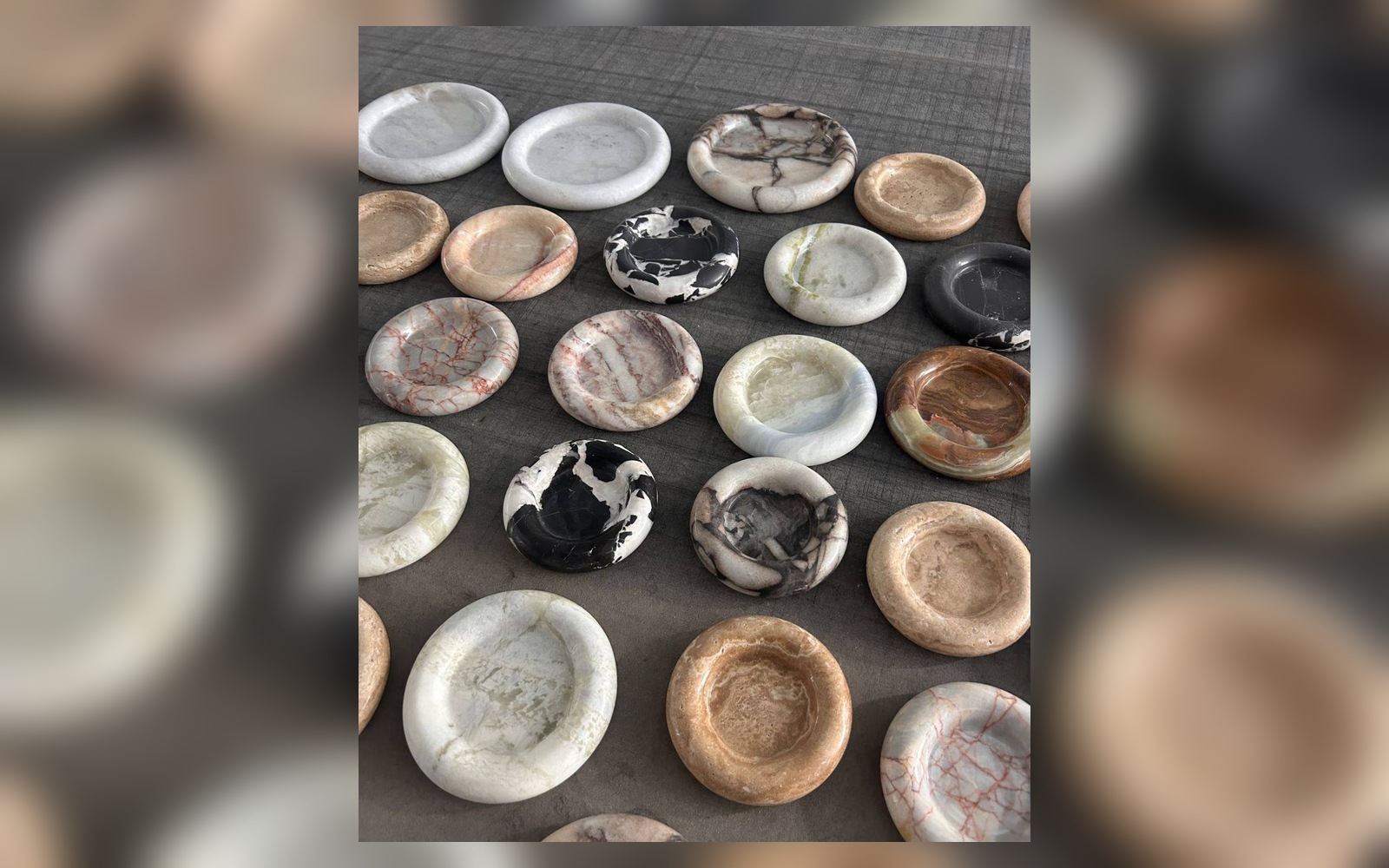 Orbit Stone Tray in a landscape view