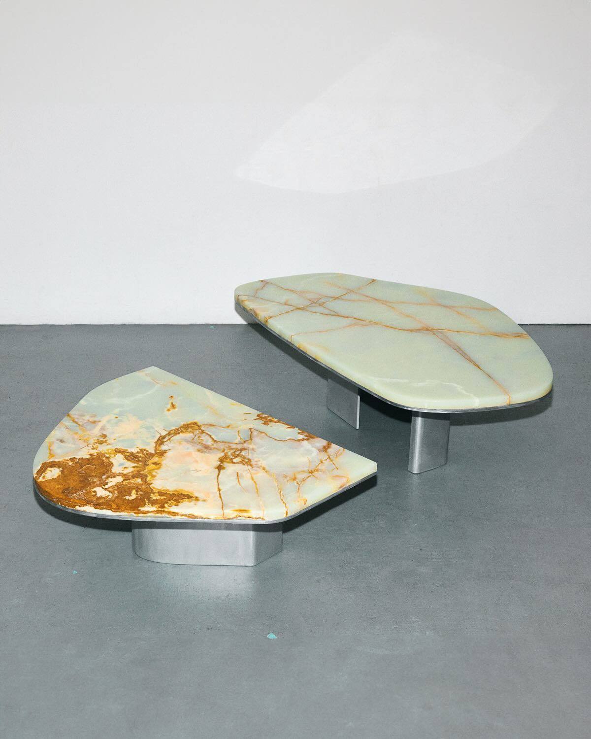 Fluid Light Marble Table